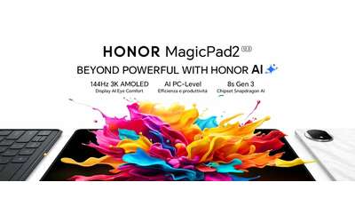 HONOR MagicPad2 (12/256GB) da 12,3 pollici e Snapdragon 8s (-130€)