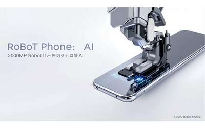 Honor Robot Phone lo smartphone che si muove da solo per riprenderti debutta al MWC 2026