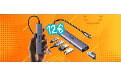 Hub USB-C 5 in 1 con HDMI, PD e USB a soli 12€: offerta folle Amazon