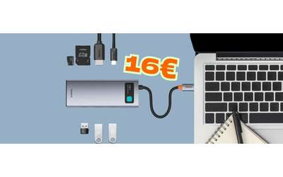 Hub USB-C 7 in 1 Baseus: tutto quello che ti serve in un solo device (16€)