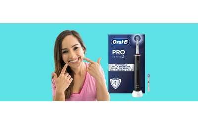 I denti così puliti come con lo spazzolino elettrico Oral-B Pro 3 non li puoi avere