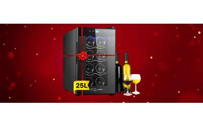 Idea regalo: Cantinetta Vino moderna da 25L in doppio sconto su Amazon
