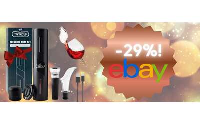 Il regalo perfetto per gli amanti del vino: cavatappi elettrico + accessori in PROMO limitata!