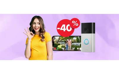 Il videocitofono a batteria Ring torna al miglior prezzo su Amazon (-40%)
