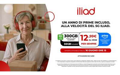 iliad lancia GIGA PRIME 300GB e Amazon Prime incluso a meno di 13 al mese