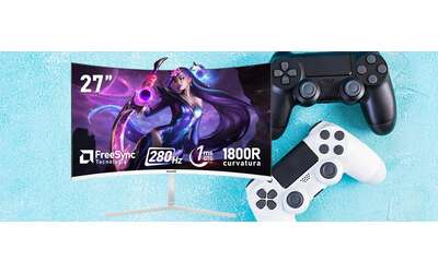 Immergiti nei videogiochi con questo monitor da gaming curvo da 27″