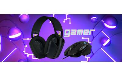 Kit da Gamer a prezzo WOW: mouse cablato e cuffie wireless by Logitech