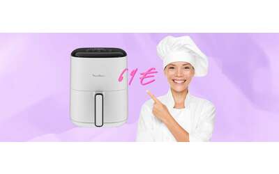 L’elegantissima e super compatta friggitrice ad aria Moulinex da 3L oggi a 69€