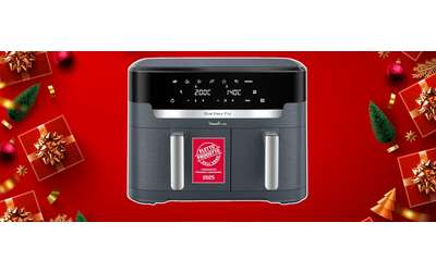 La friggitrice ad aria con doppia resistenza e doppio cestello in MEGA SCONTO NATALIZIO 50