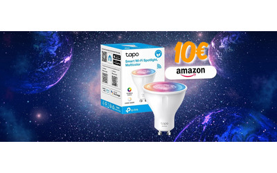 Lampadina GU10 smart, colorata ed economica: Tapo L630 è in sconto