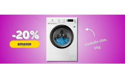 Lavatrice Slim Electrolux: prezzo regalo su Amazon per bucato pulitissimo