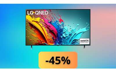 LG QNED 4K UHS 50″ (2024), offerta imperdibile: da 999 a soli 549 euro