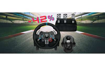 Logitech G G29 SE Driving Force: volante, pedali da corsa e cambio (-42%)