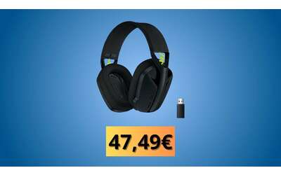 Logitech G435 Lightspeed: cuffie gaming wireless super leggere con maxi-sconto 46%