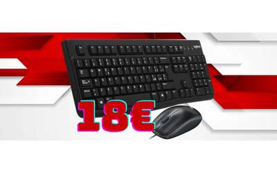 Logitech MK120: la combo tastiera e mouse più economica, solo 18€ su Amazon