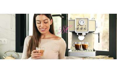 Macchina per caff e cappuccino vintage con manometro a soli 58 offerta a tempo
