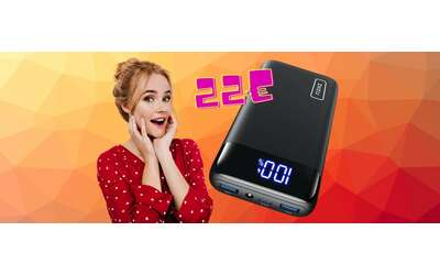Mai più la batteria scarica con questo Power Bank da 20000mAh a soli 22€