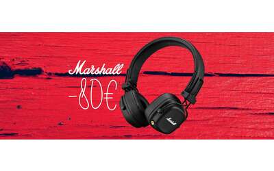 Marshall Major IV: cuffie wireless uniche per design e batteria (-53%)