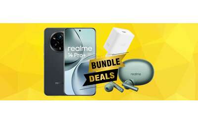 Mega bundle Amazon: realme 14 Pro+, caricatore da 120W e auricolari wireless Buds Air 6