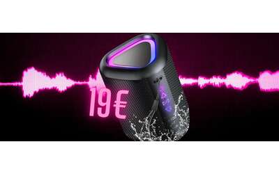 Mini cassa Bluetooth impermeabile dal suono potente oggi a soli 19€