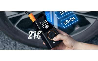 Mini compressore portatile per gonfiare di tutto a soli 21 su Amazon