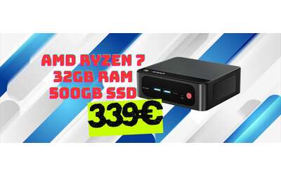 Mini PC Beelink con AMD Ryzen 7, 32GB di RAM e 500GB di SSD a prezzo WOW