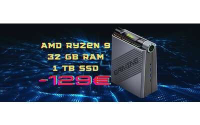 Mini PC con AMD Ryzen 9, 32GB di RAM e SSD da 1TB in sconto di 129€