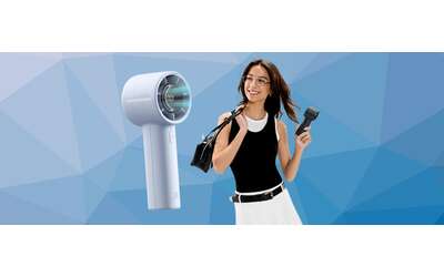Mini ventilatore portatile con autonomia da 28 ore e 5 velocità