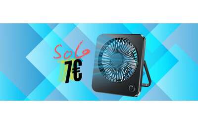 Mini ventilatore USB con 3 velocità a soli 7 euro su Amazon