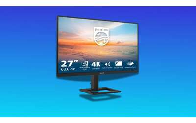 Monitor 4K da 27″ Philips a 215,55€ su Amazon, perfetto per lavoro e intrattenimento