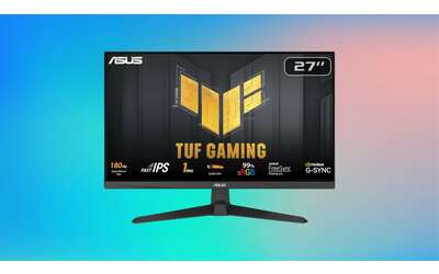 Monitor Asus TUF Gaming a meno di 150€: 180Hz, 1ms e 99% spazio colore sRGB