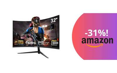 Monitor curvo ad un prezzo da non perdere: lo sconto da capogiro