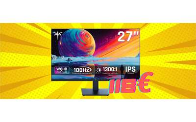 Monitor da 27 pollici QHD a 100Hz con pannello IPS tuo a soli 118€
