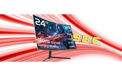 Monitor da Gaming curvo da 24 pollici a soli 98€ con il doppio sconto Amazon