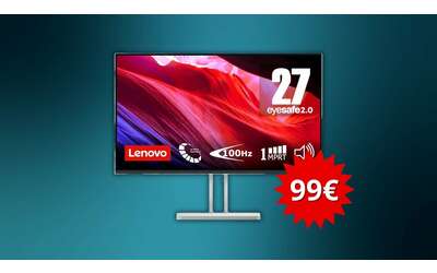 Monitor della Lenovo, offerta imbattibile: Full HD 100Hz a soli 99,99€