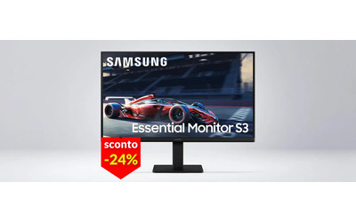 Monitor FullHD Samsung 24” a prezzo stracciato: solo 89€, con Modalità Gioco