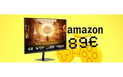 Monitor Gaming KTC da 24 pollici FHD Fast IPS con risposta di 1ms tuo a 89€