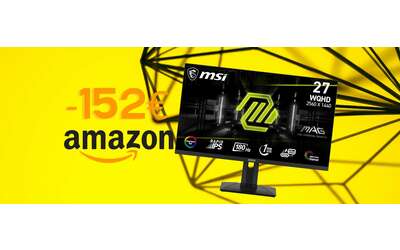 Monitor gaming MSI da 27″ WQHD con refresh rate a 180Hz in sconto del 38%