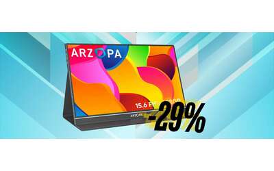 Monitor portatile ARZOPA per lavorare comodamente dove vuoi (-29%)