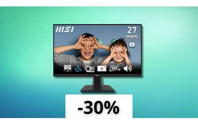 Monitor WQHD MSI Pro da 27″ con il 30% di sconto: perfetto per lavoro e intrattenimento