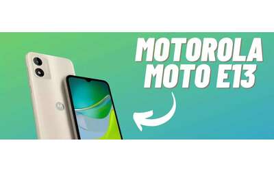 Motorola Moto E13: pochi pezzi a meno di 93€ su Amazon