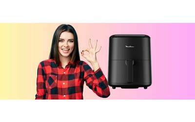 Moulinex: friggitrice ad aria da 5L con 10 programmi per cuocere senza sporcare i fornelli