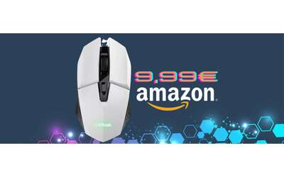 Mouse wireless da gaming con 6 pulsanti e 80 ore di autonomia a soli 9,99€