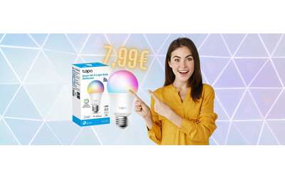 Nemmeno 8€ per la lampadina WiFi multicolore Tapo L530E: OFFERTA FOLLE
