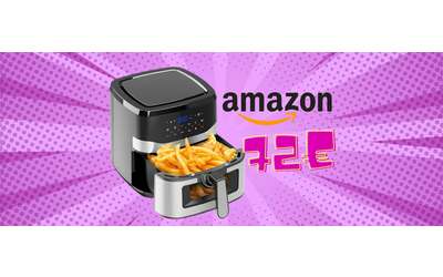 Niente odori sgradevoli e cucina più sana con questa friggitrice ad aria da 8,5L (72€)