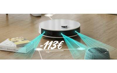 Niente più sforzi con questo robot che aspira e lava i pavimenti (-113€)