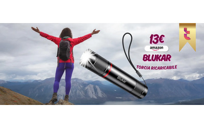 Non andare in campeggio SENZA questa torcia LED ricaricabile, 13€