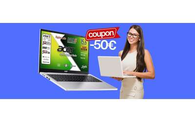 Notebook Acer con Intel Core i5, 32GB di RAM e SSD da 512GB in promo Amazon