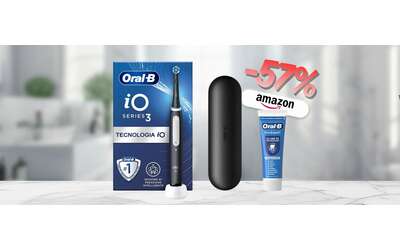 Oral-B iO 3 smacchia i denti e li rende più forti: prezzo maciullato