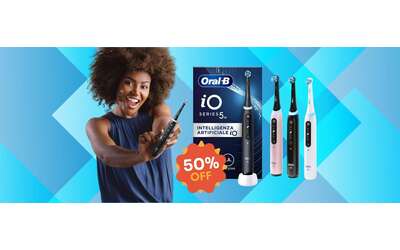 Oral-B iO 5N a metà prezzo su Amazon: denti bianchi e gengive sane